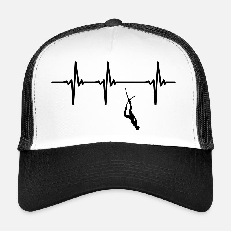 Apnée du rythme cardiaque - Casquette trucker  - blanc/noir