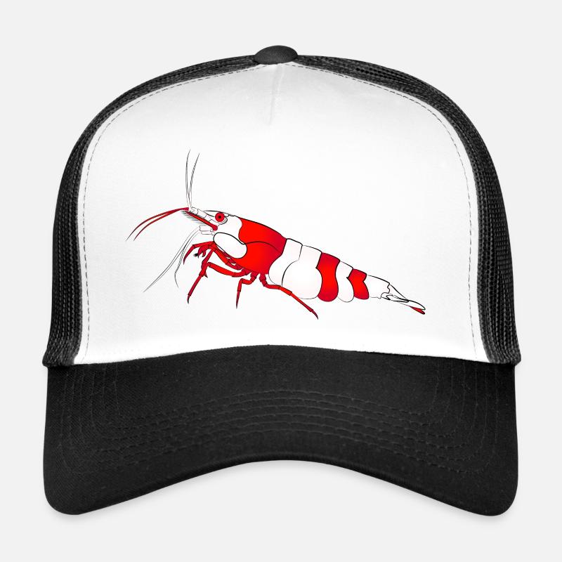 Garnele, shrimp Neocaridina davidi, Aquarium - Trucker Cap - Weiß/Schwarz