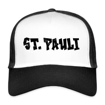 St. Pauli - Trucker Cap - Weiß/Schwarz - Vorne