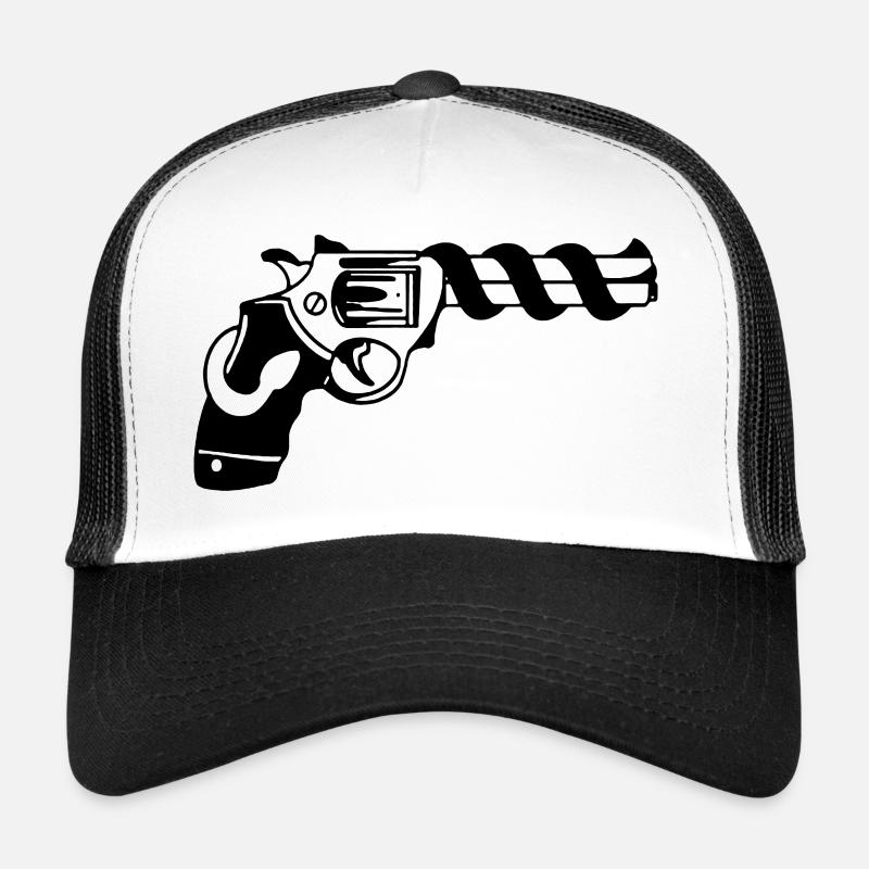 Pistolet revolver Casquette trucker 