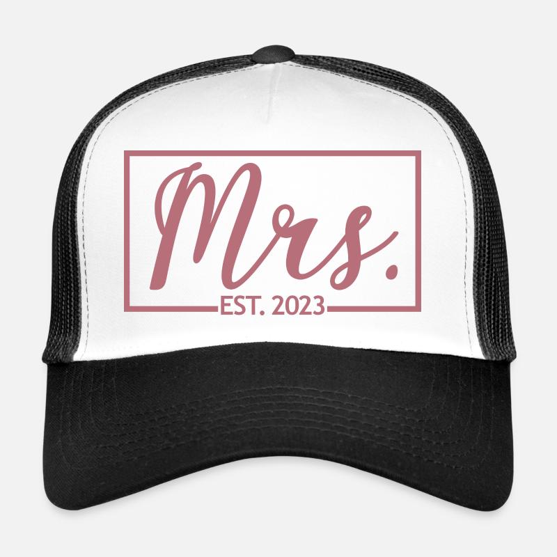 Frau Est. 2023 Verlobung Brautdusche Hochzeit Trucker Cap