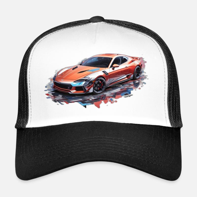 Sportauto mit bunten Farben Trucker Cap