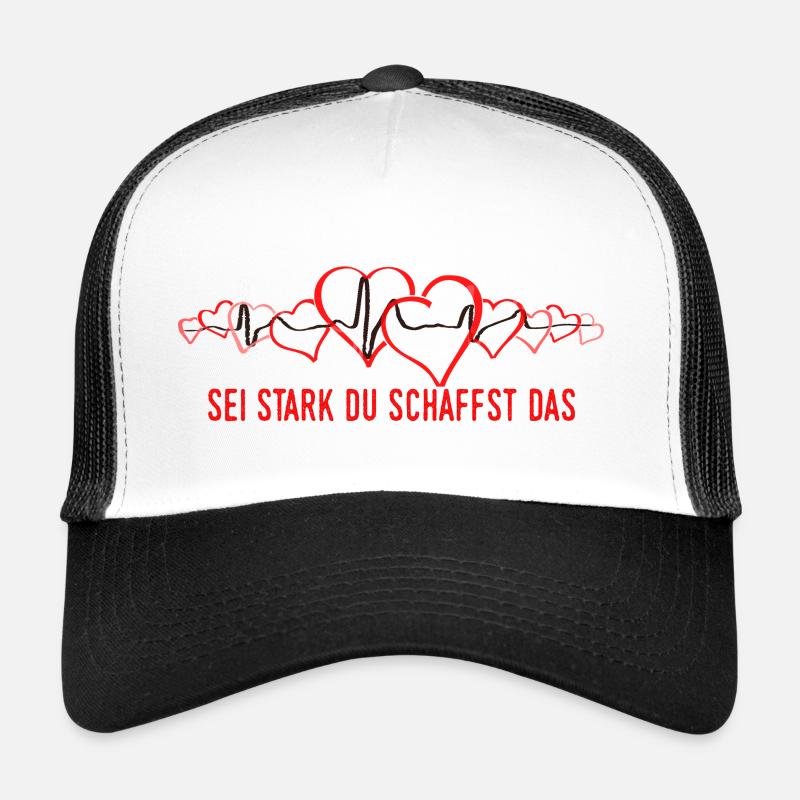 Be strong you can do it - Trucker Cap - white/black