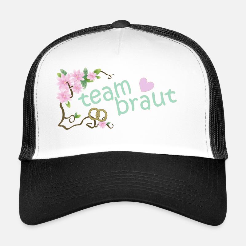 team bride - Trucker Cap - white/black