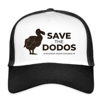 Speichern Sie die Dodos - Trucker Cap - Weiß/Schwarz - Vorne