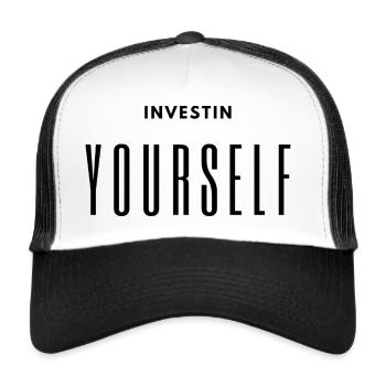 Investin Yourself - Trucker Cap - Weiß/Schwarz - Vorne