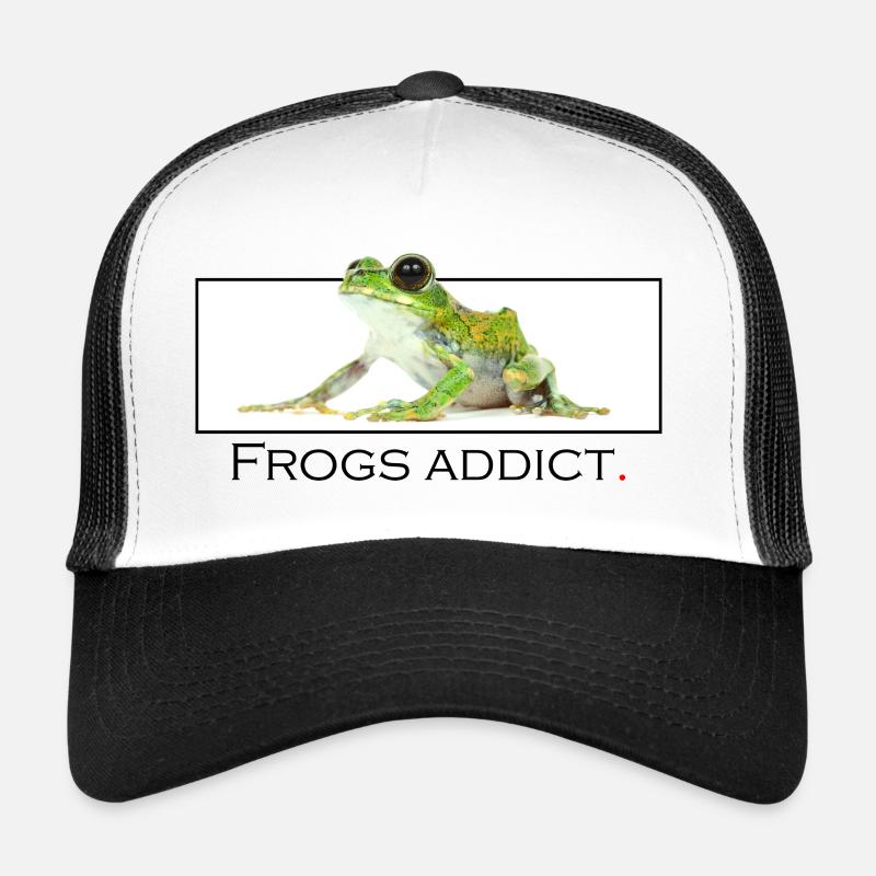 Frogs addict - Trucker Cap - white/black