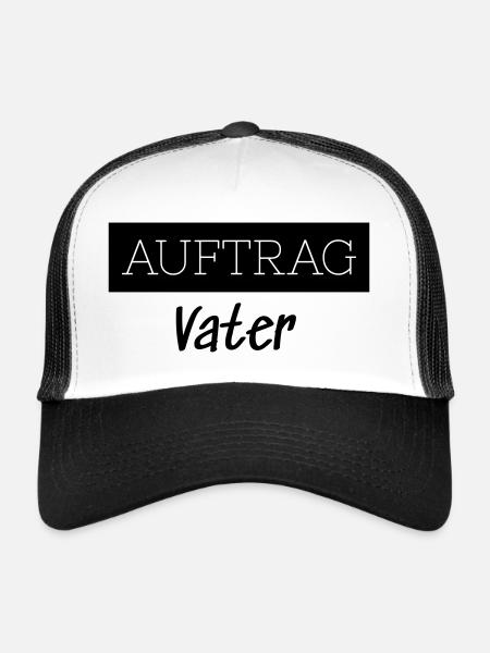Order Father Family Funny Gift - Trucker Cap - white/black - Front