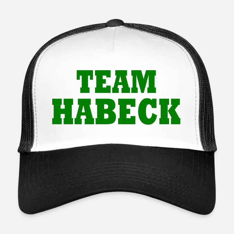 Team habeck - Trucker Cap - Weiß/Schwarz