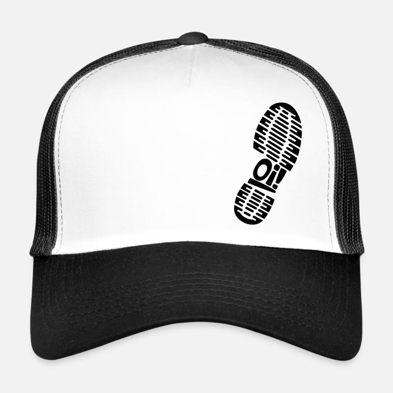Oi! meine Stiefel! - Trucker Cap - Weiß/Schwarz