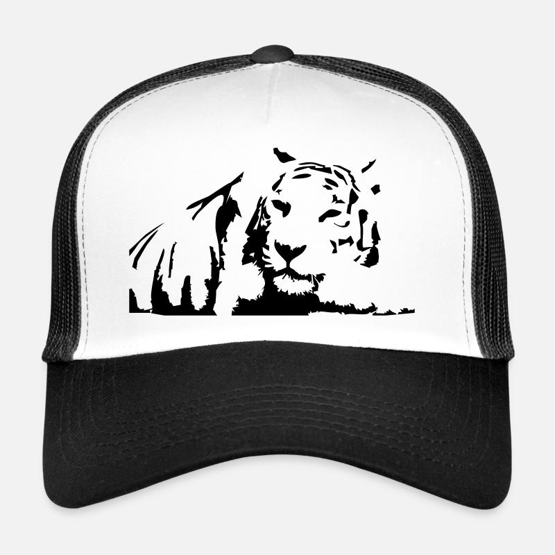 Tiger, White Tiger Casquette trucker 