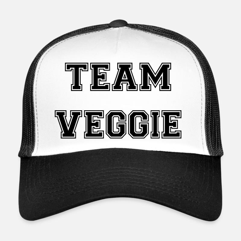 Team Veggie - Trucker Cap - Weiß/Schwarz