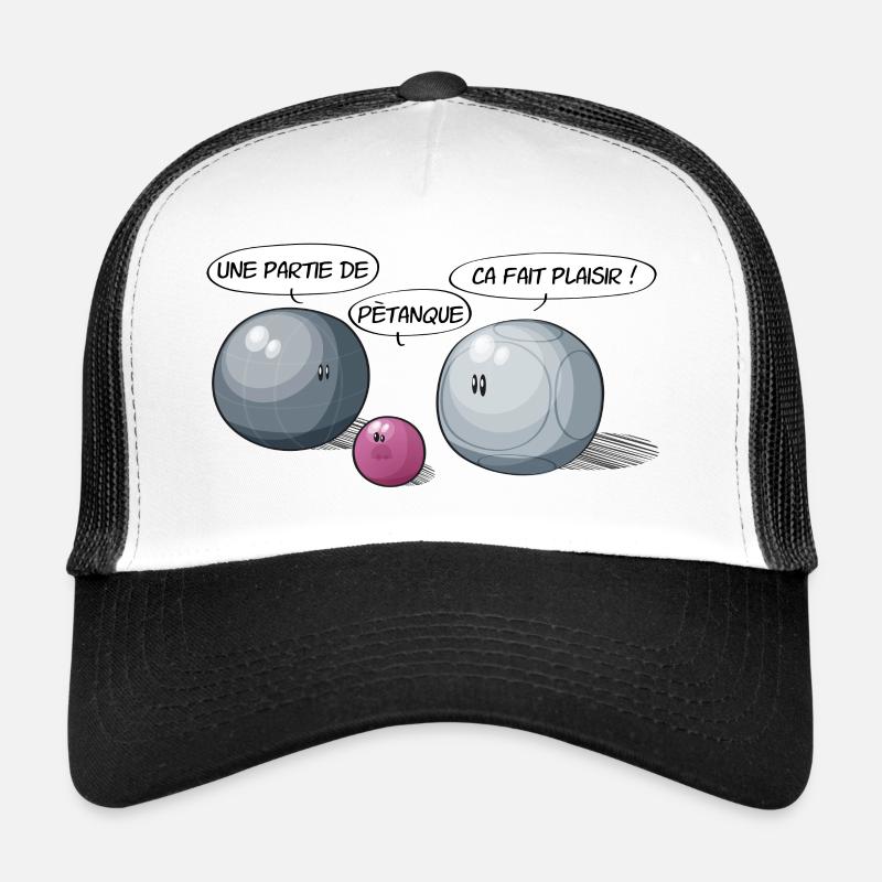 Ein Boule - Trucker Cap - Weiß/Schwarz