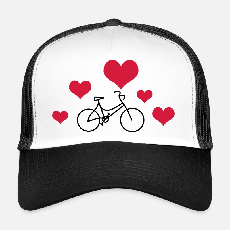 Vélo de dames de cœur Casquette trucker 