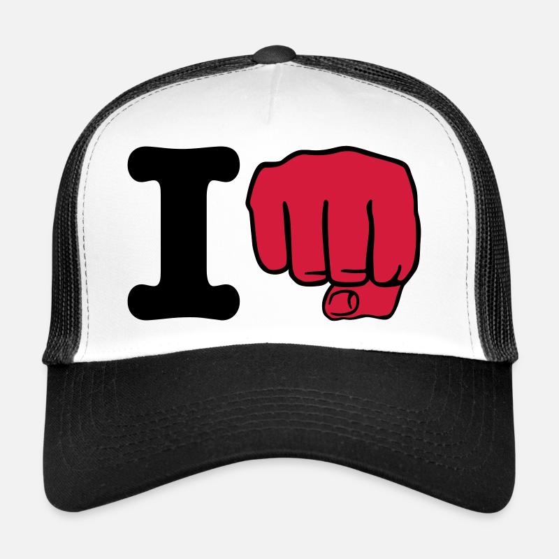 i Punch | ich schlage | ich boxe | Boxing | Karate Casquette trucker 