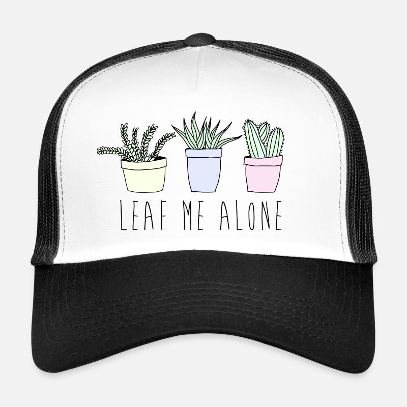 Leaf me alone - Trucker Cap - white/black