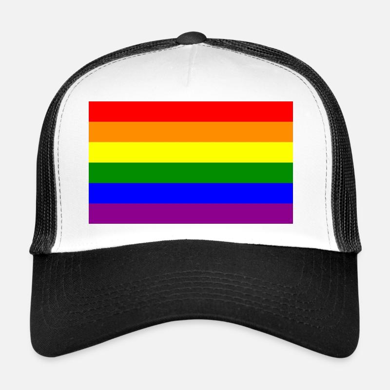 gay flag Trucker Cap