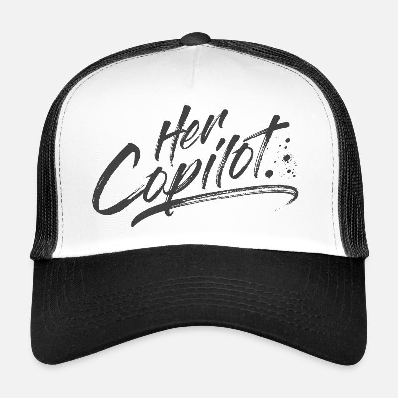 Her Copilot - Trucker Cap - white/black