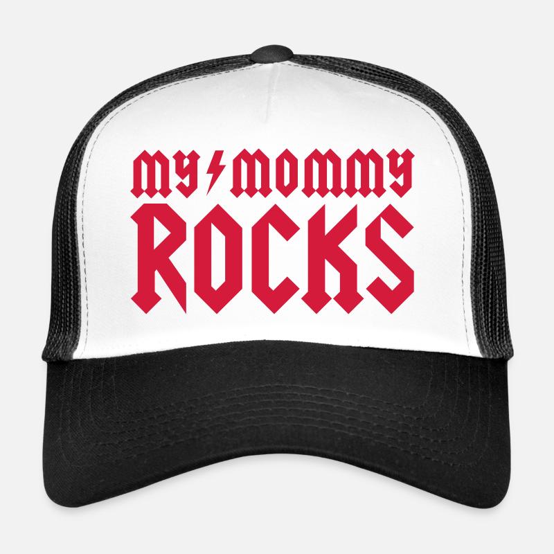 My mommy rocks - Trucker Cap - Weiß/Schwarz
