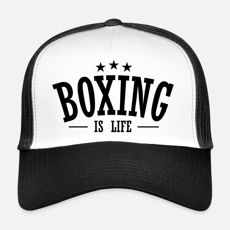 Boxing is life / Boxing is life - Trucker Cap - white/black