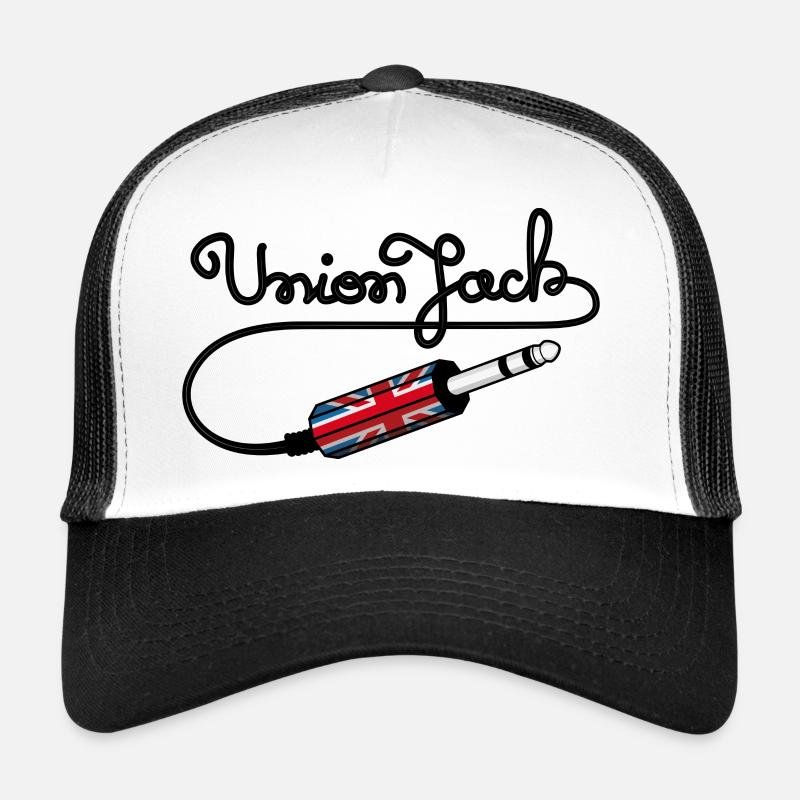 Union Jack - Casquette trucker  - blanc/noir
