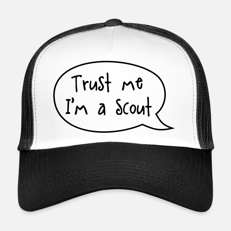 Trust me I'm a scout - Casquette trucker  - blanc/noir