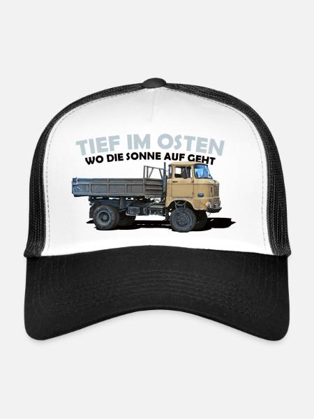 ifa w50 ddr ossi - Trucker Cap - Weiß/Schwarz