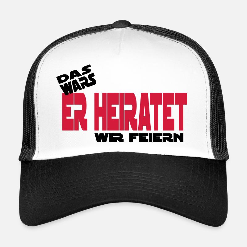 das wars er heiratet wir feiern junggesellen Trucker Cap