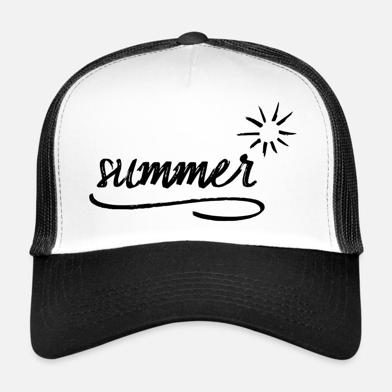 summer - Trucker Cap - Weiß/Schwarz
