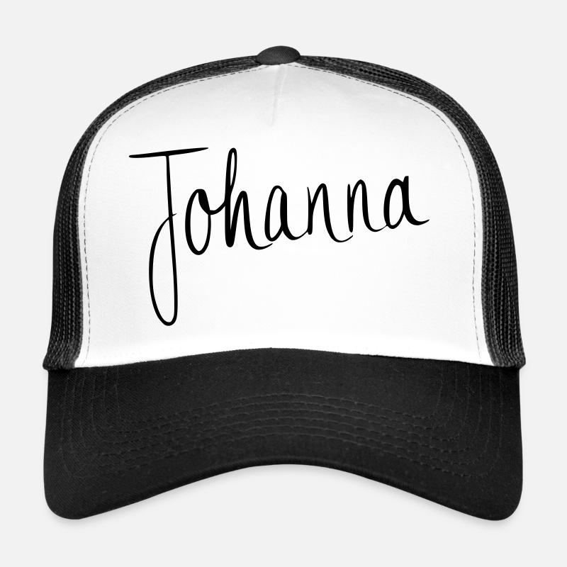 Johanna - Trucker Cap - white/black