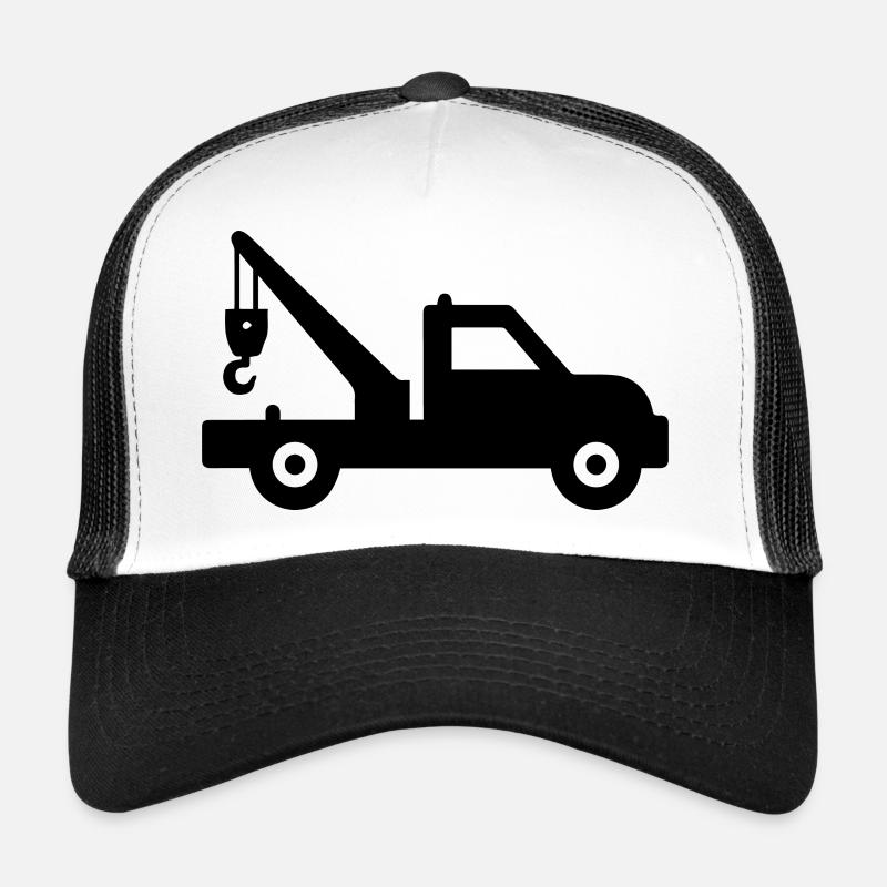 Der Abschleppwagen service 24h - Trucker Cap - Weiß/Schwarz