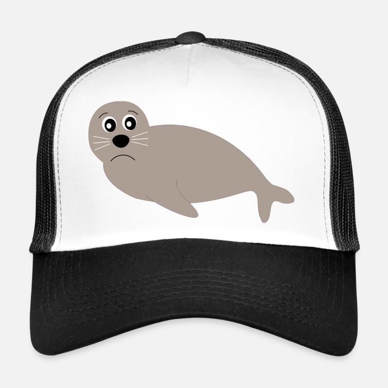 Seehund Seehunde Robbe Robben Tiere Trucker Cap