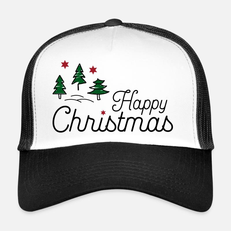 Weihnachten - Trucker Cap - Weiß/Schwarz