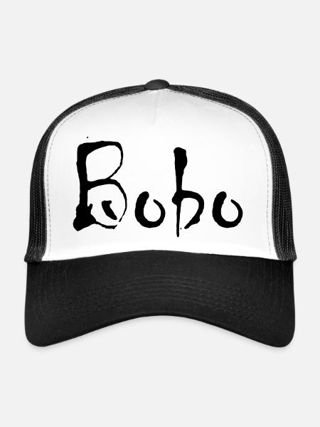 Bobo - Casquette trucker  - blanc/noir - Devant