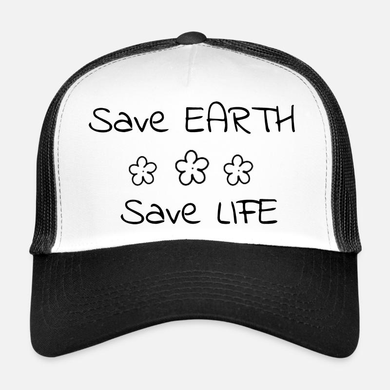 Planet - Trucker Cap - white/black