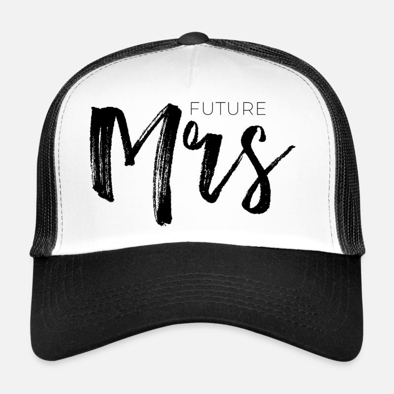 Future Mme - Casquette trucker  - blanc/noir