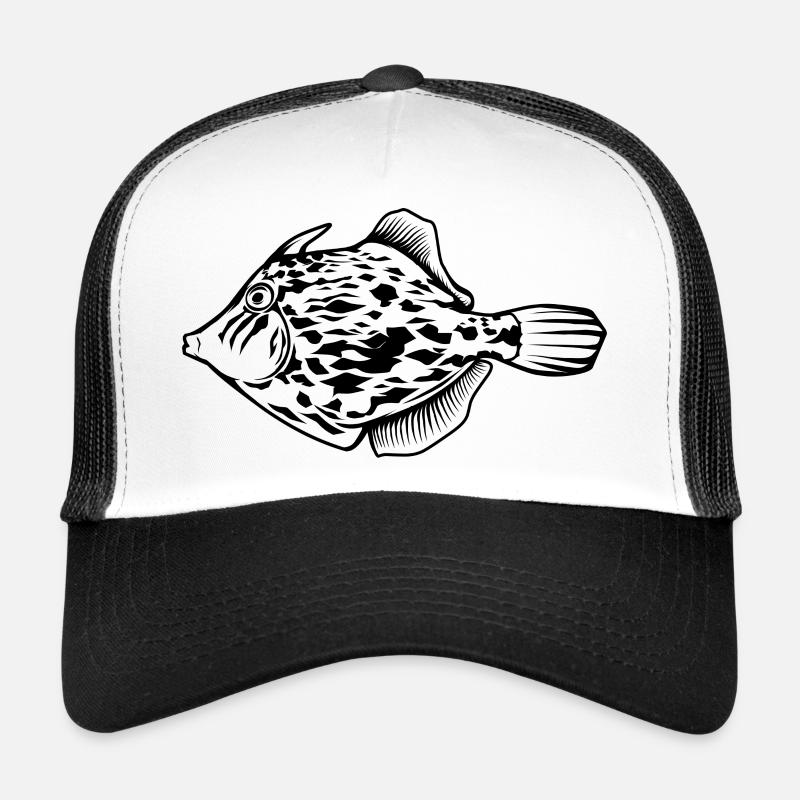 File fish outline by Scuba.Style Trucker Cap