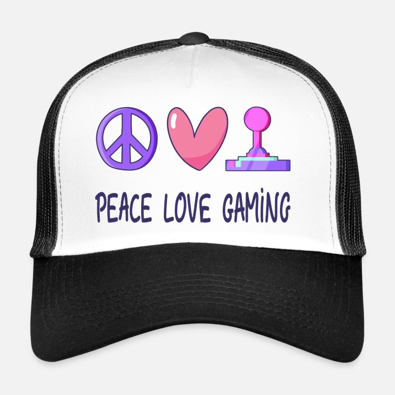 Jeu Peace Love Casquette trucker 