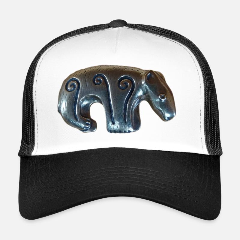 Ours d’argent Kalevala - Casquette trucker - blanc/noir