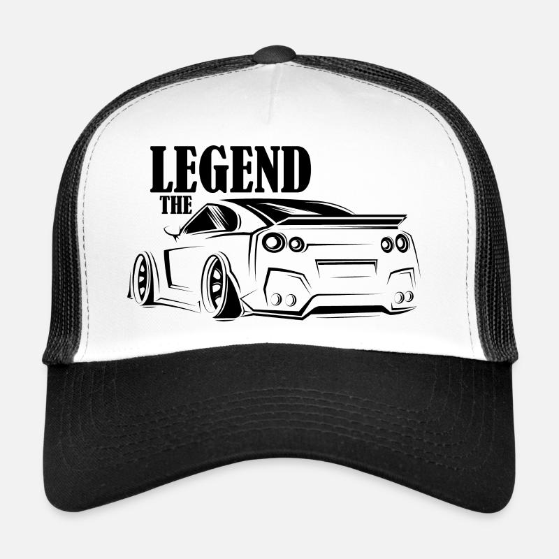 Le graphique d’illustration du symbole de voiture Legend GTR Casquette trucker 