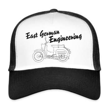 Simson Schwalbe KR51 - East German Engineering - Trucker Cap - Weiß/Schwarz - Vorne