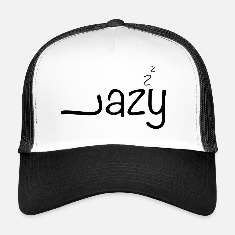 lazy - Trucker Cap - Weiß/Schwarz