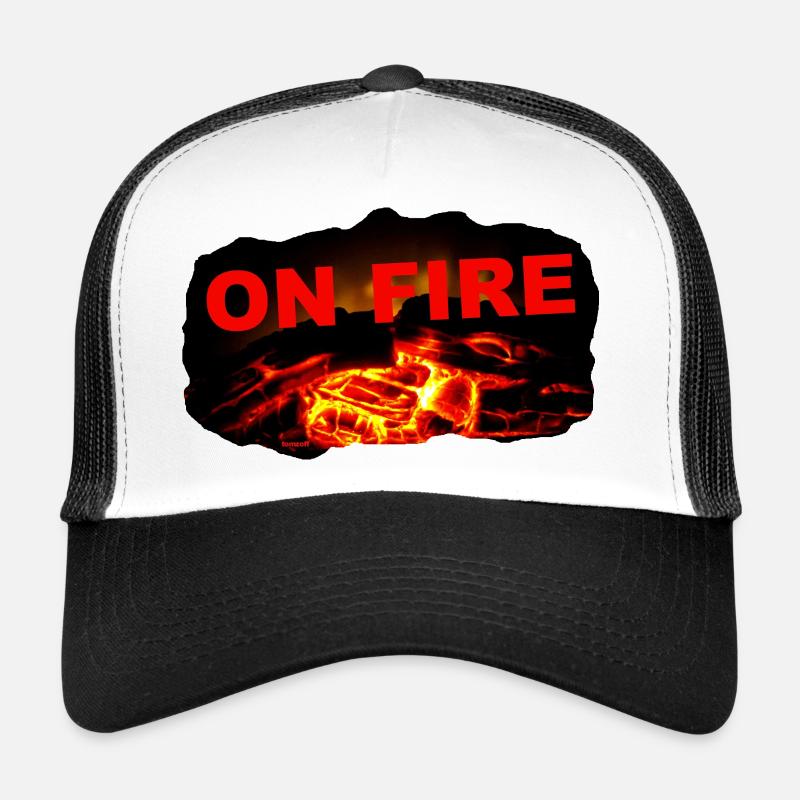 ZoffArt ON FIRE - Trucker Cap - Weiß/Schwarz