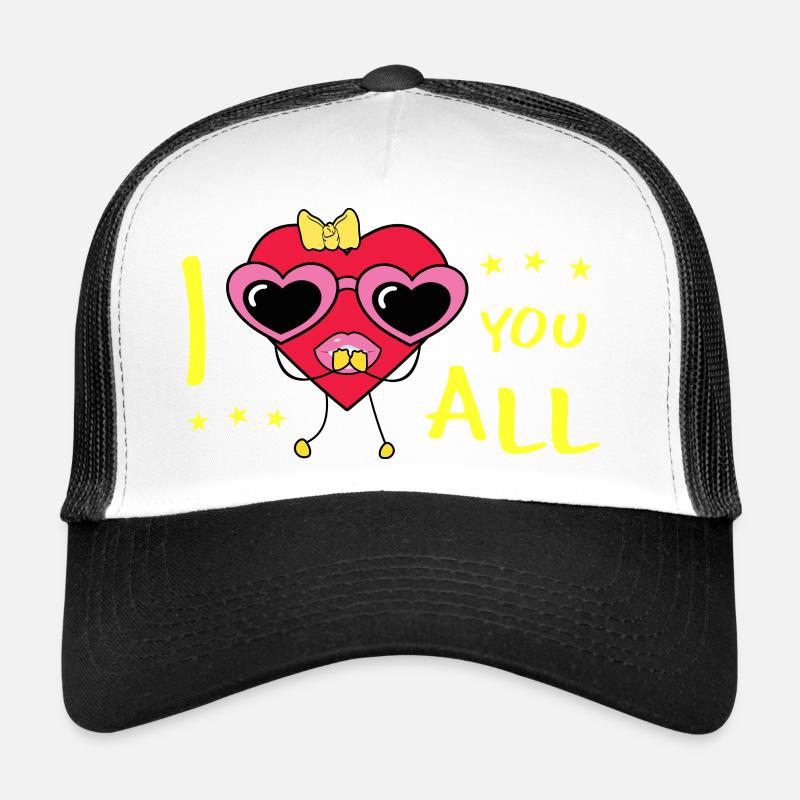 Je vous aime tous Casquette trucker 