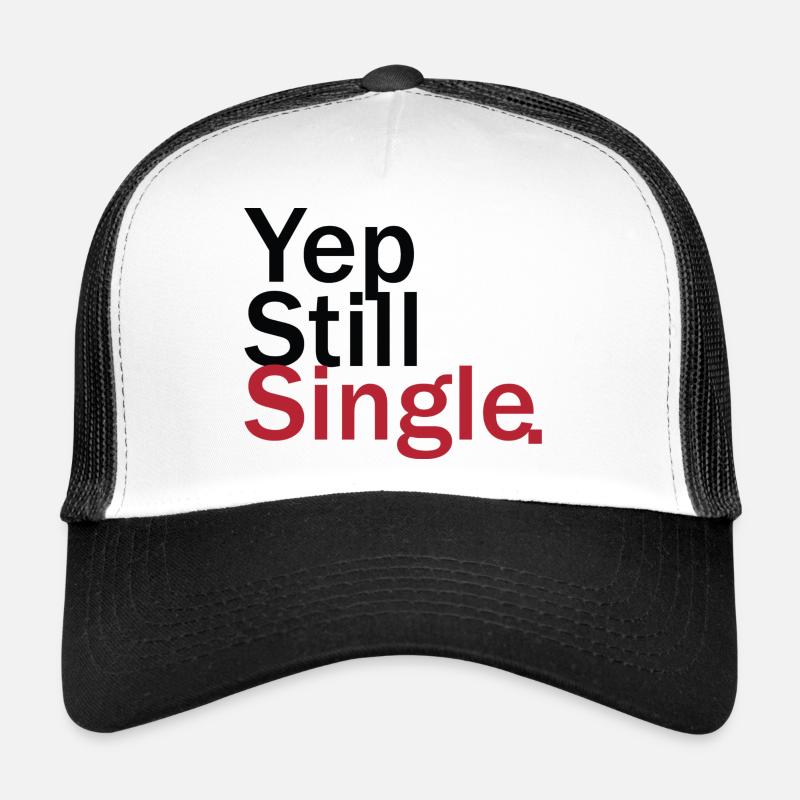 Single - Trucker Cap - Weiß/Schwarz