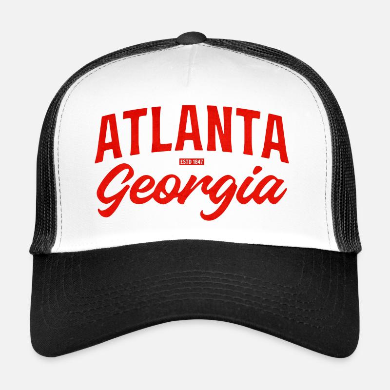 Logo d’écriture d’Atlanta Georgia Casquette trucker 