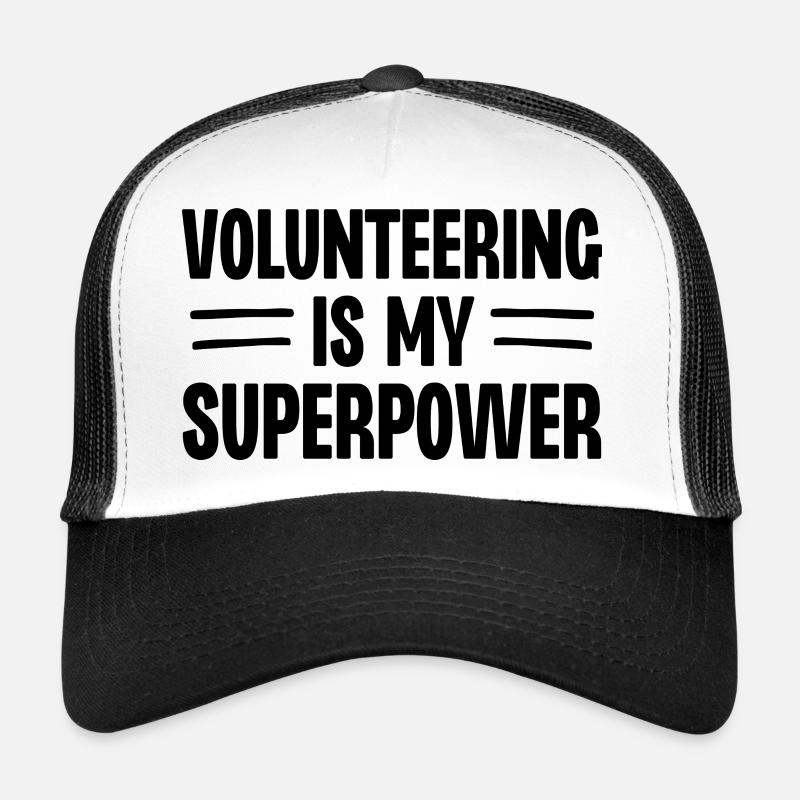 Le bénévolat est mon superpouvoir Casquette trucker 