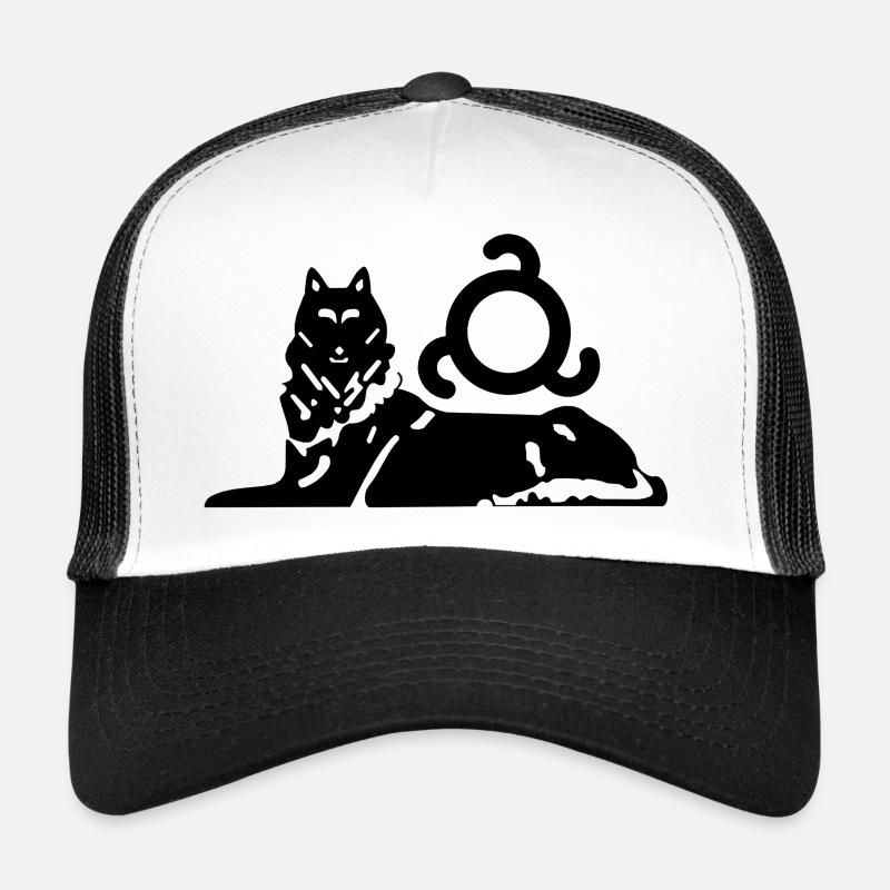 Borz Ingouche - Casquette trucker  - blanc/noir