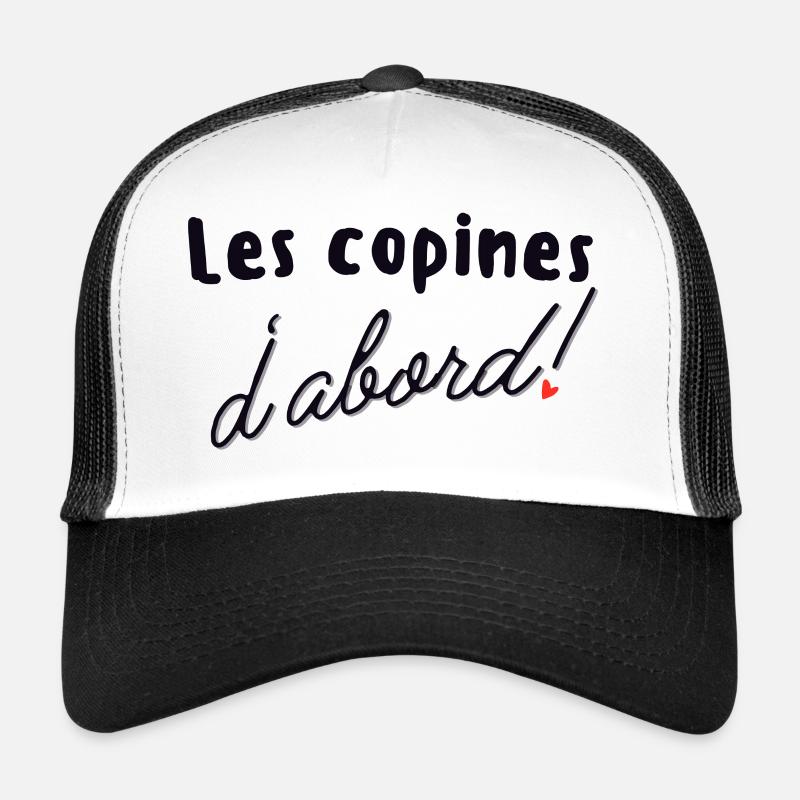 Les Copines D'abord - Casquette trucker  - blanc/noir