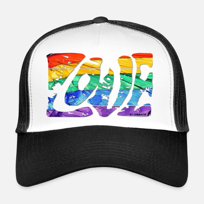 Love Rainbow Flag Trucker Cap